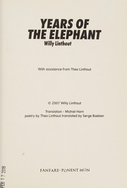 Cover of Years of the Elephant